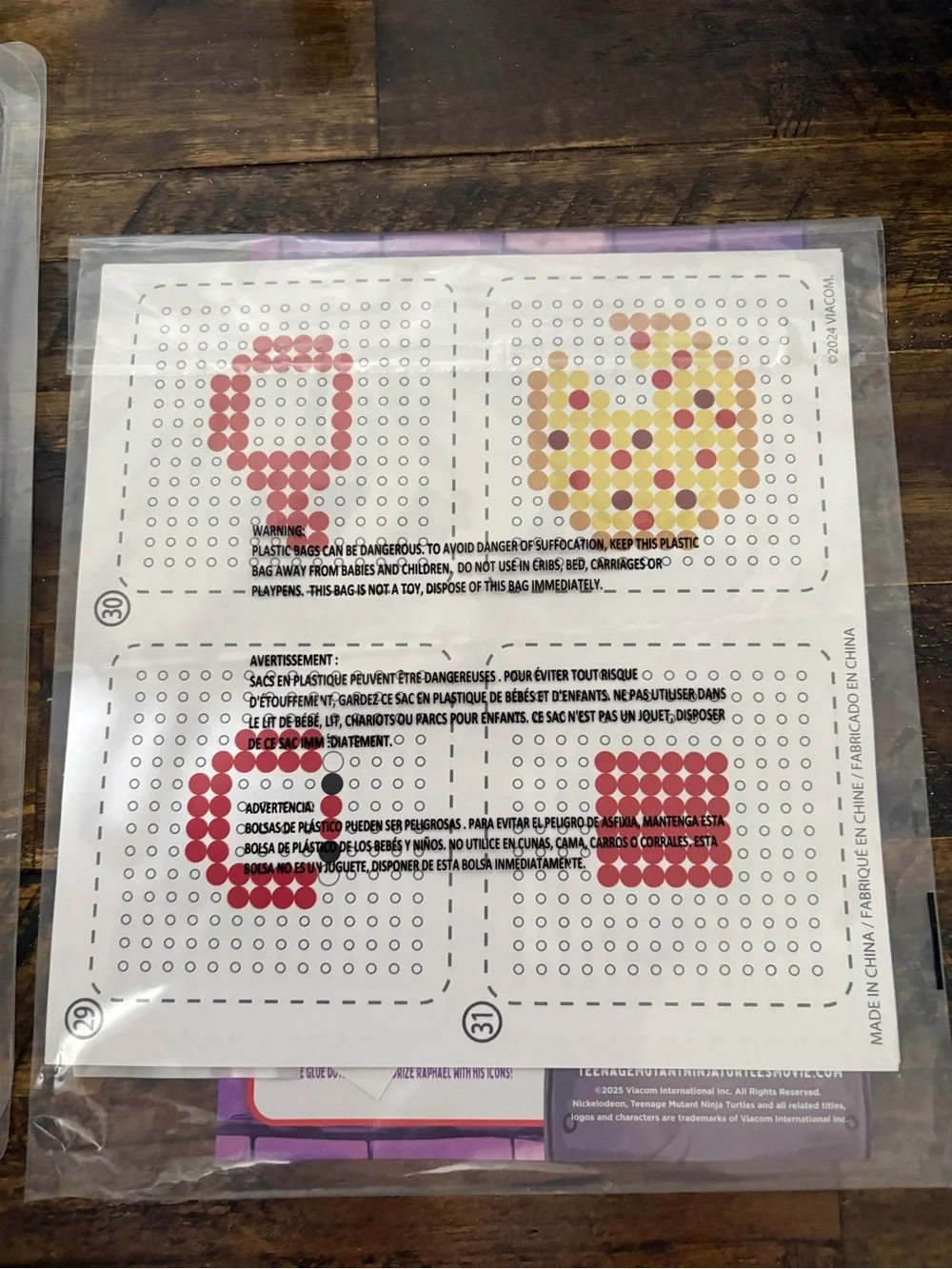 TMNT pixel creations 2500 beads